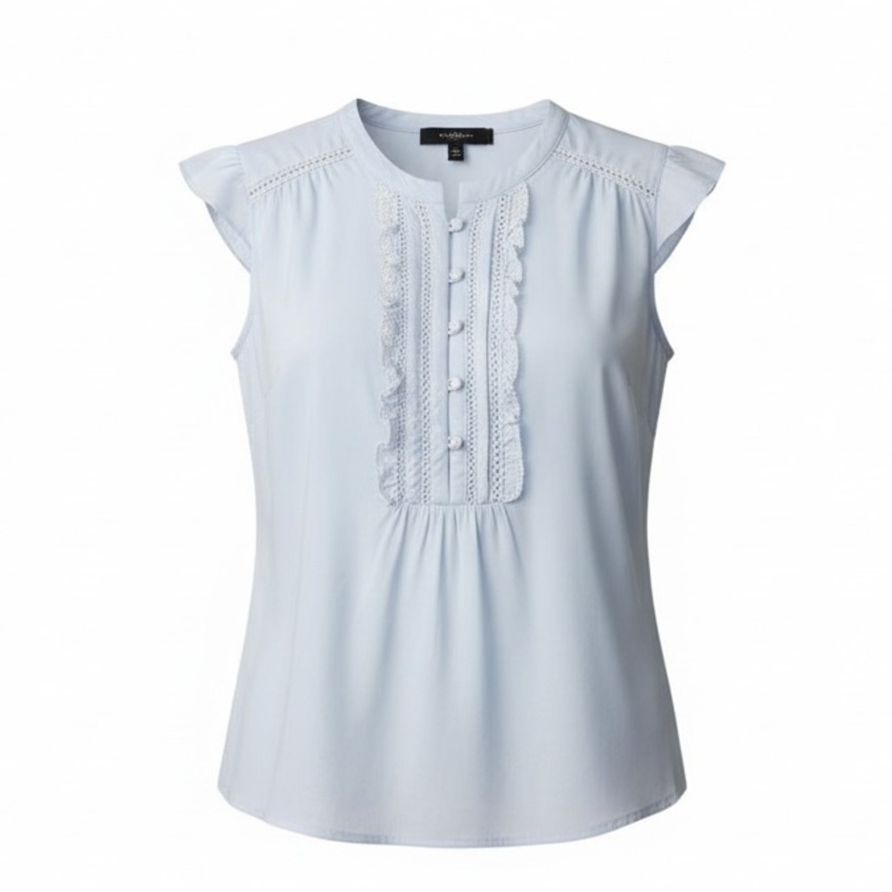 Jessica Simpson,  100% cotton, cap sleeves, lightweight, airy tunic blouse